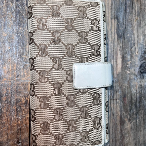 Gucci GG canvas-leather long wallet double-sided Bow - Picture 3 of 10